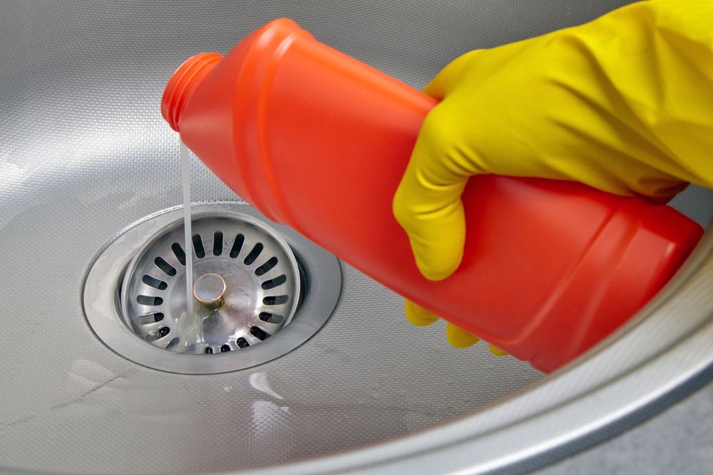 Clearing the clog: Powerful drain cleaner at work!