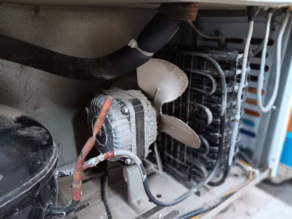 A look inside the cooling system of a fridge