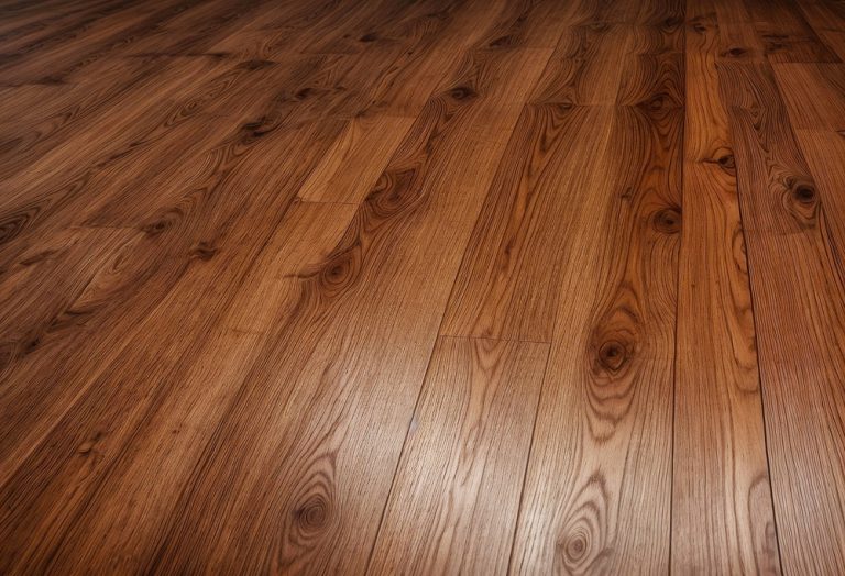 Warmth and elegance radiate from this beautifully grained hardwood floor.