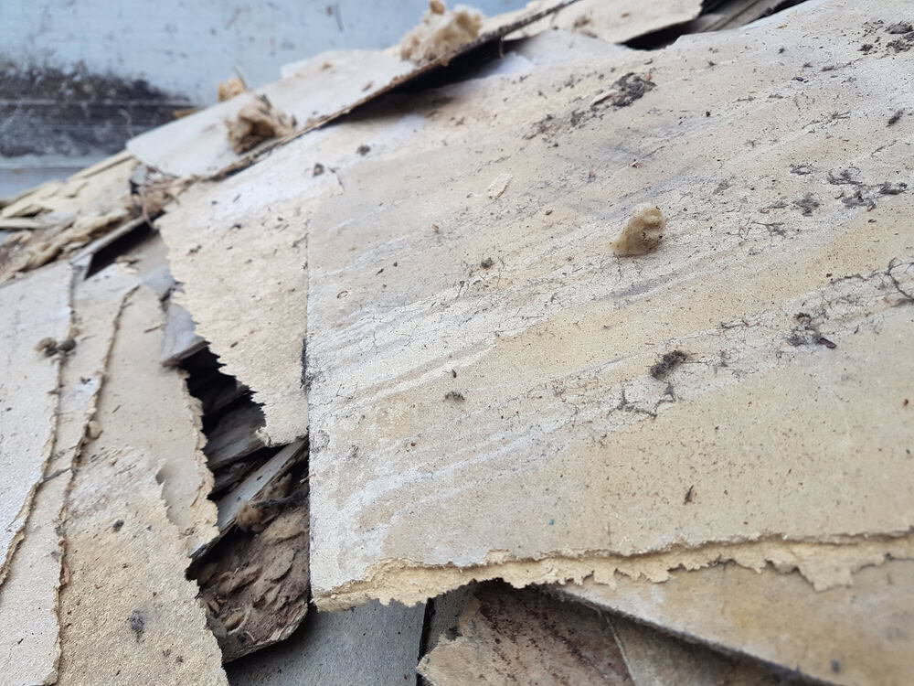 Layers of weathered, peeling paint reveal the passage of time on this aged wall.