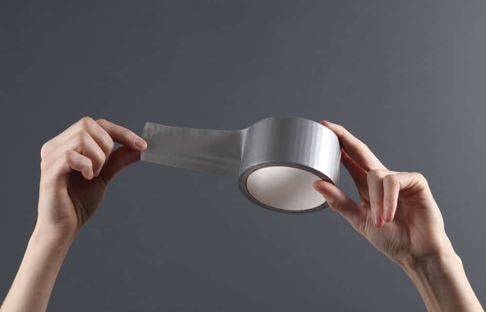 Holding onto the strength of duct tape, ready for any fix.