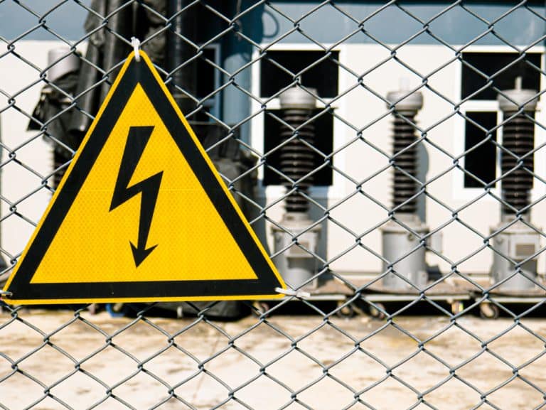 High voltage zone