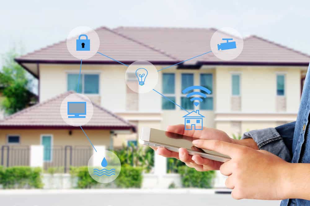 Smart home technology at your fingertips - controlling security, lighting, Wi-Fi, and more from your smartphone.