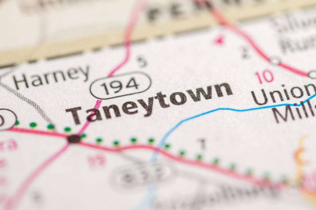 Taneytown, MD on Map