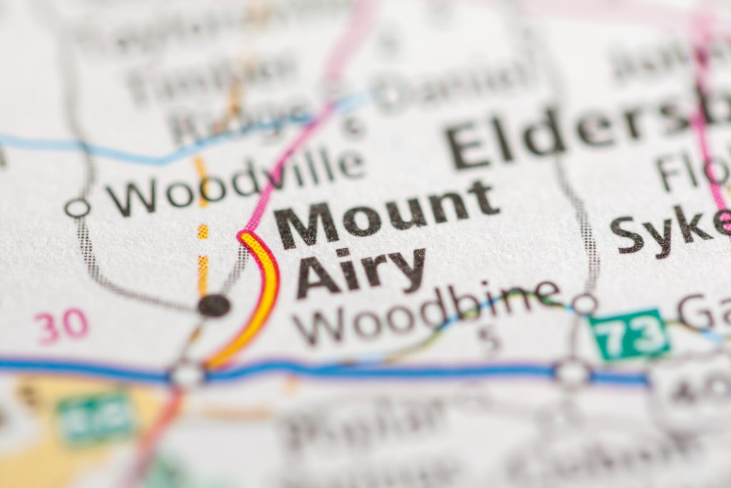 Mount Airy, MD on Map