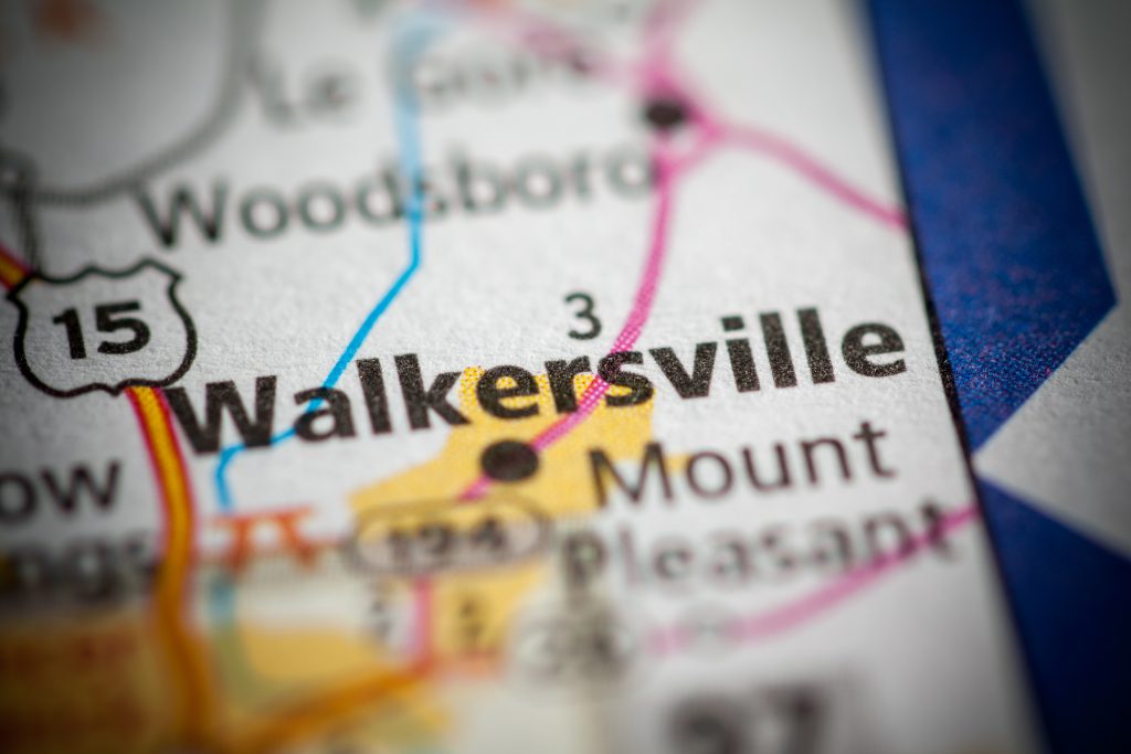 Walkersville, MD on Map