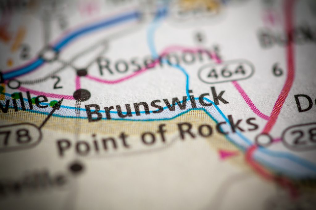 Brunswick, MD on Map